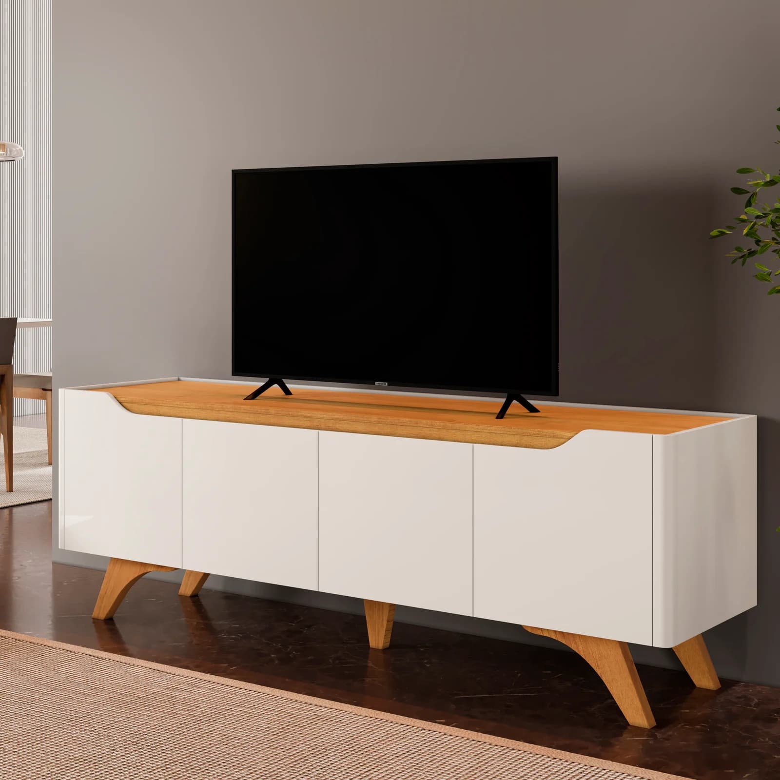 180 cm · Off White com Naturalle